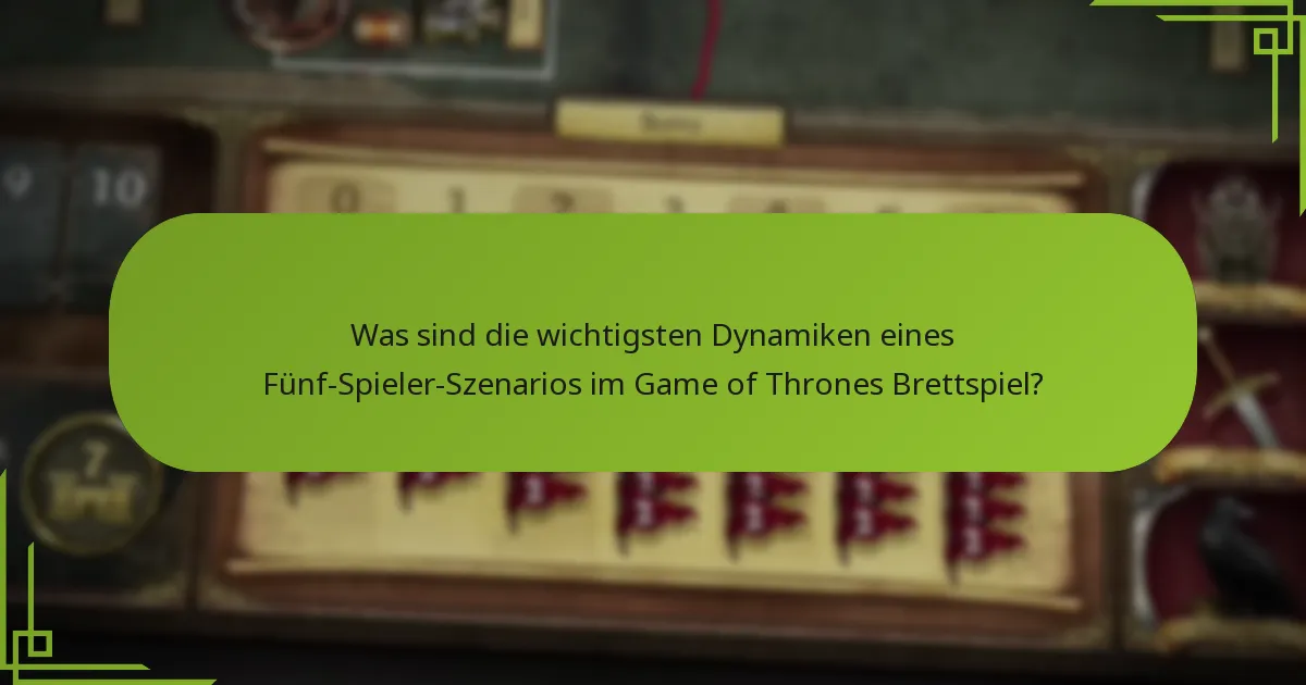 Was sind die empfohlenen Setup-Variationen für ein Fünf-Spieler-Spiel?