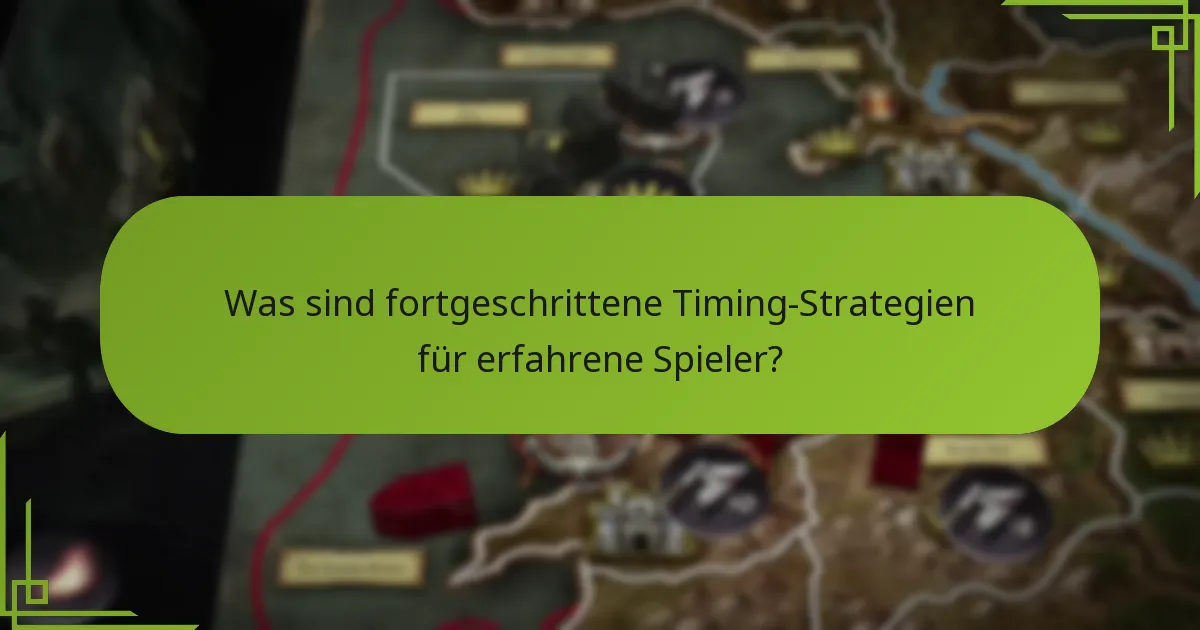 Welche häufigen Timing-Konflikte treten während des Spiels auf?