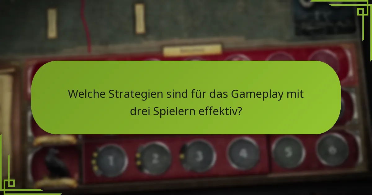 Was sind die Unterschiede zwischen drei Spielern und anderen Spielerzahlen?